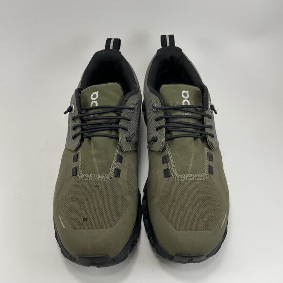 On Cloud 5 Waterproof Running Shoes Womens Size 8 Olive Green Slip On Athletic - Picture 12 of 12